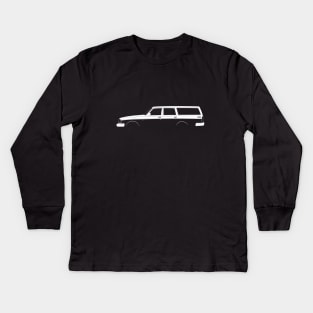 Volvo 240 Kombi Silhouette Kids Long Sleeve T-Shirt